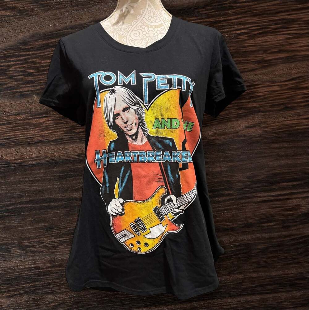 Goodie Two Sleeves Tom Petty & the Heartbreakers Graphic Concert T-Shirt Blk XL